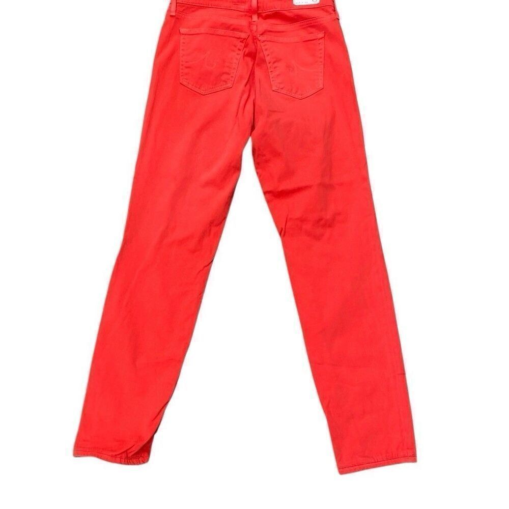 Adriano Goldschmied The Stilt Cigarette Leg Jeans Red Women Sz 29R Made In USA - Picture 4 of 6